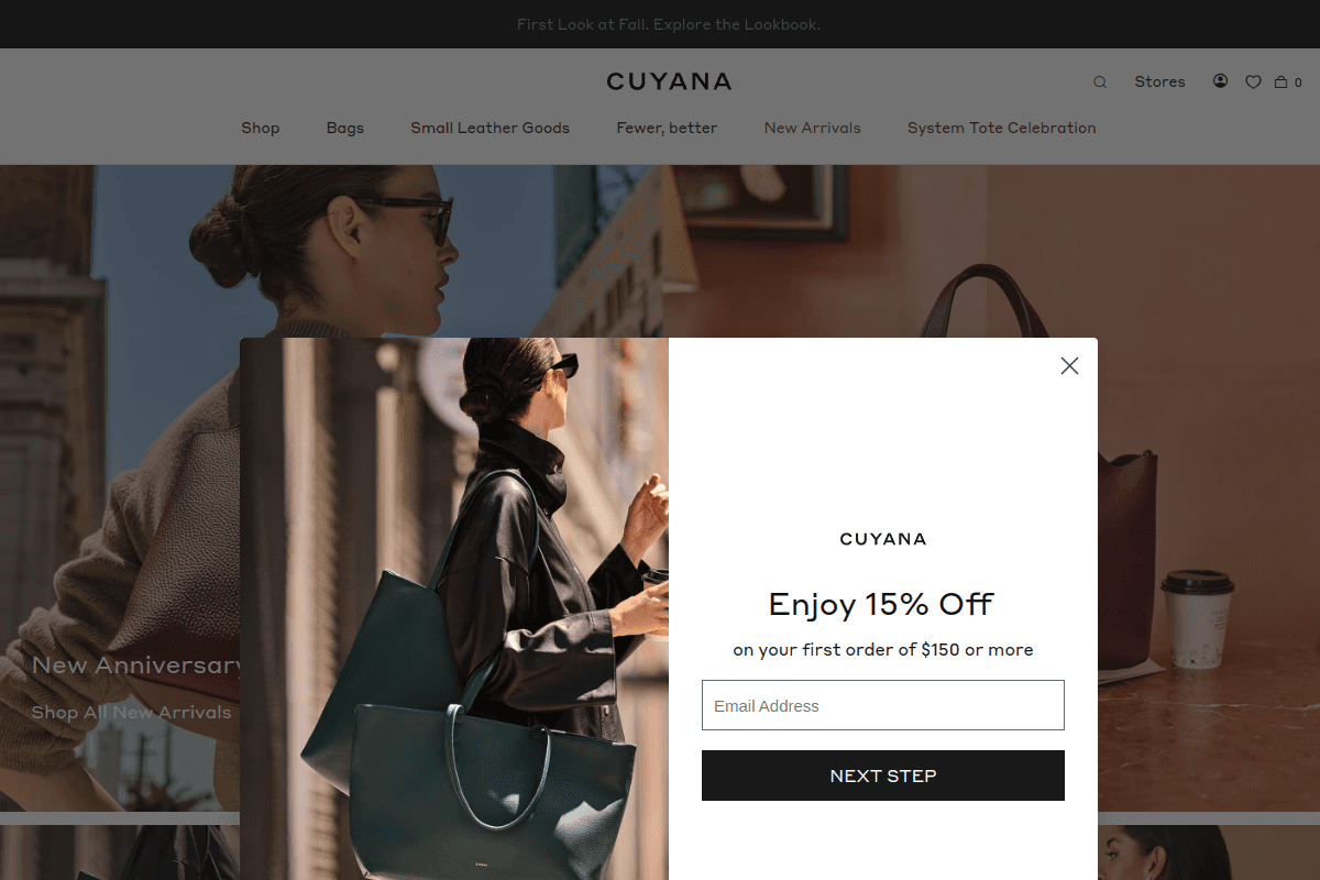 Cuyana Website Design