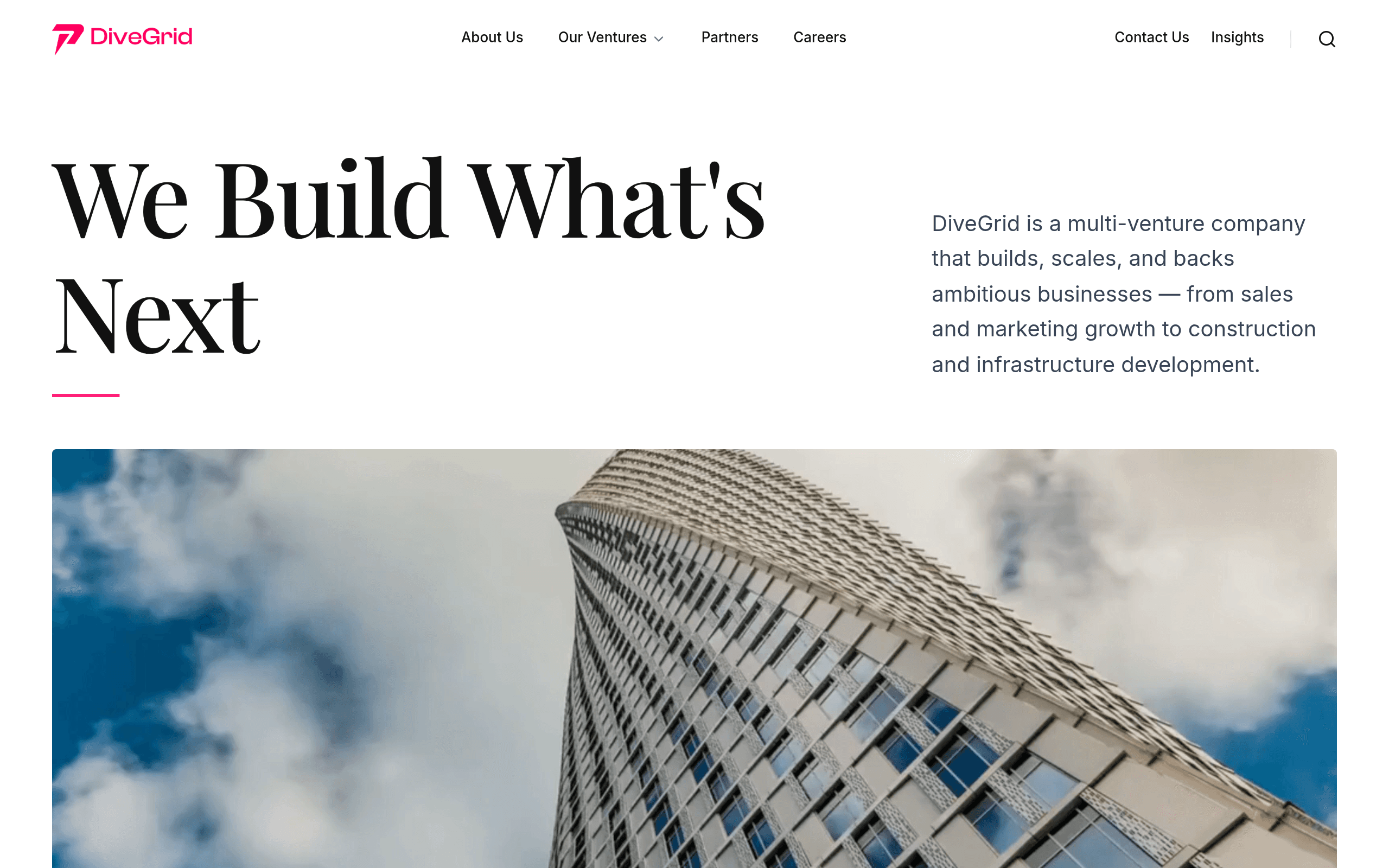 Divegrid Website Design