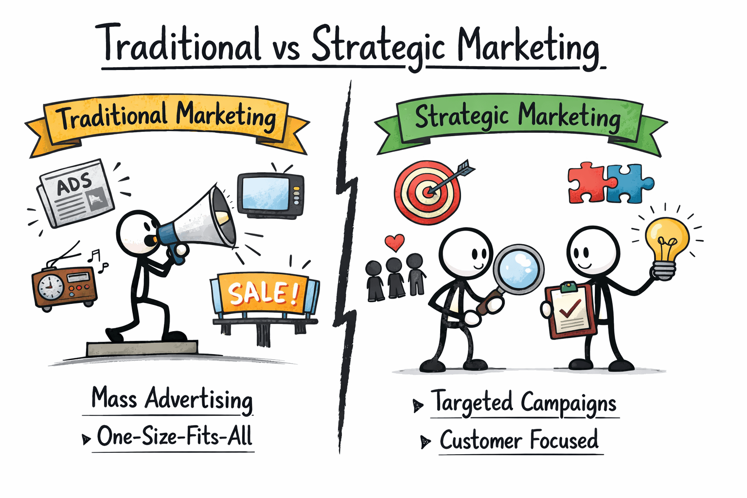 Traditional vs strategic